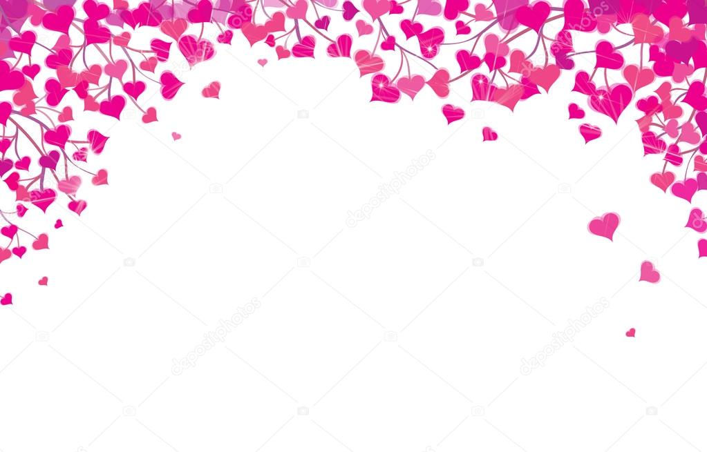 hearts border for Valentine's day