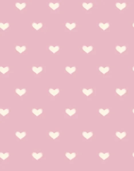 Seamless hearts pattern, blurred — Stock Vector