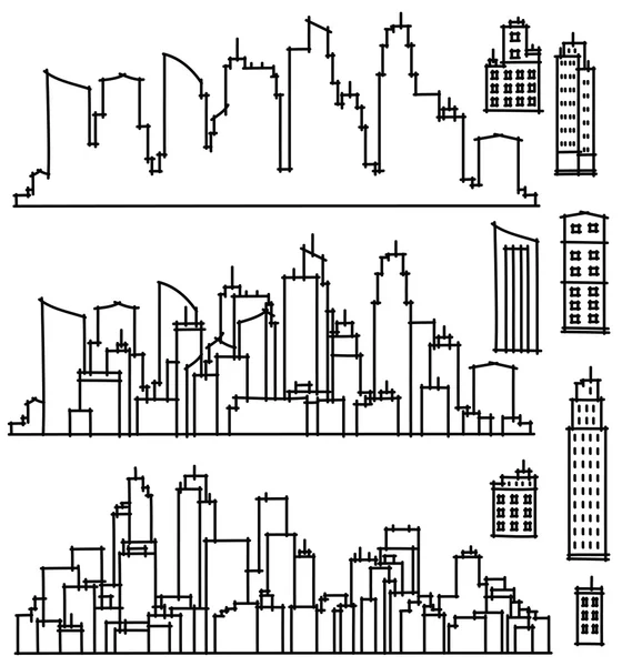 Vector city and elements for design. — Stock Vector