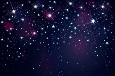 vektör gece yıldızlı gökyüzü arka plan.