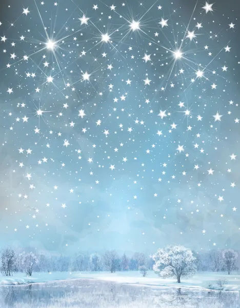 Vector winter background. — Stock Vector