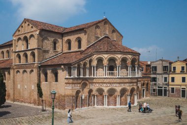 Venedik, İtalya - 21 Temmuz 2019: Venedik, İtalya 'da Santi Maria e Donato