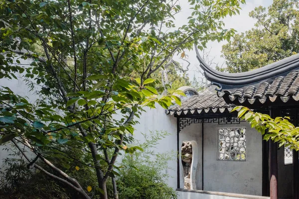 Paisaje Tradicional Jardín Chino Lion Grove Garden Shizilin Suzhou China —  Fotos de Stock