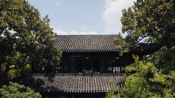 Arquitetura Tradicional Chinesa Lion Grove Garden Shizilin Suzhou China — Fotografia de Stock
