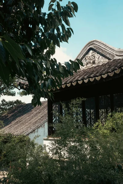 Arquitetura Tradicional Chinesa Lion Grove Garden Shizilin Suzhou China — Fotografia de Stock