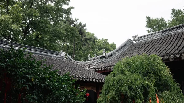 Hagyományos Kínai Építészet Hanshan Templomban Hanshansi Szucsouban Kínában — Stock Fotó