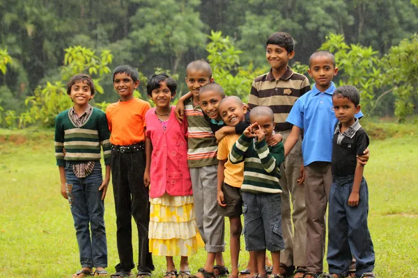 Indian Village Kids — Stock Photo, Image