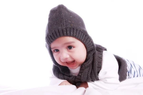 Gülümseyen bebek portre — Stok fotoğraf