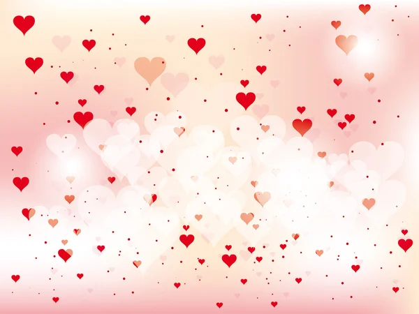 Prachtige abstracte achtergrond voor Valentijnsdag met hart — Stockvector