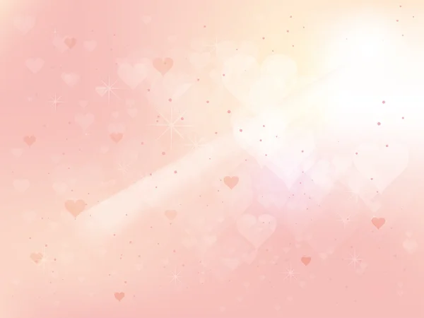 Hermoso fondo abstracto para San Valentín con corazones — Vector de stock