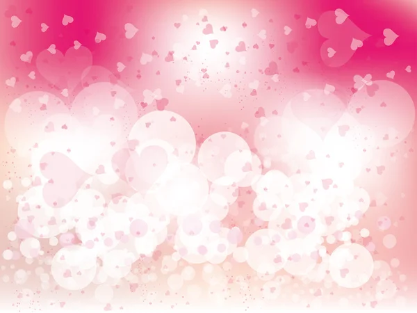 Beautiful abstract background for valentines day with hearts — Stock Vector