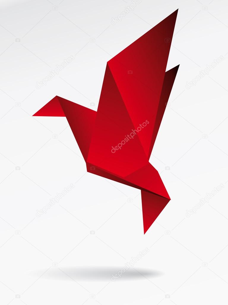Á Origami Crane Stock Cliparts Royalty Free Crane Origami Vectors Download On Depositphotos
