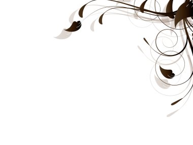 çiçek arka plan tasarımı swirls ile için