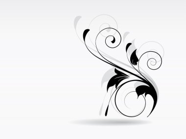 çiçek arka plan tasarımı swirls ile için