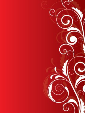 çiçek arka plan tasarımı swirls ile için