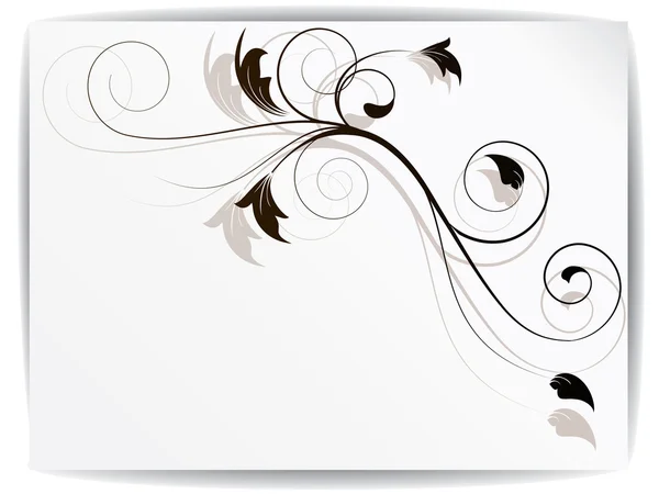 Анотація квіткового фону для дизайну з гойдалками — стоковий вектор