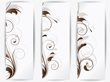 çiçek arka plan tasarımı swirls ile için