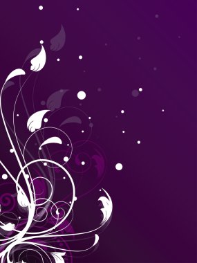 çiçek arka plan swirls ile