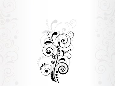 çiçek arka plan swirls ile