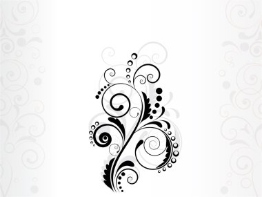 çiçek arka plan swirls ile