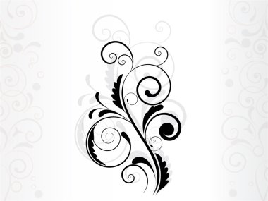 çiçek arka plan swirls ile