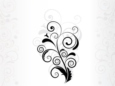 çiçek arka plan swirls ile