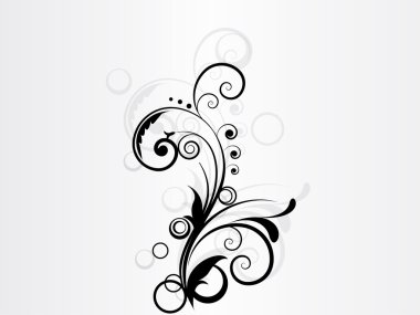 çiçek arka plan swirls ile