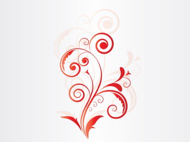 çiçek arka plan swirls ile