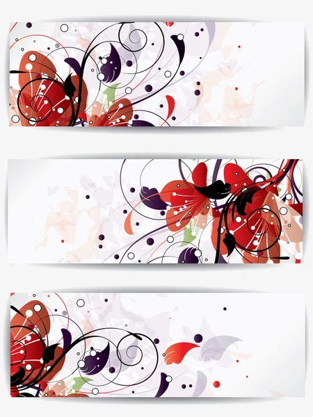 Abstrakte florale Hintergrund für Design mit Wirbeln — Stockvektor