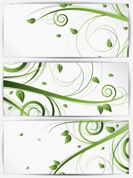 Fondo floral abstracto para el diseño con remolinos — Vector de stock