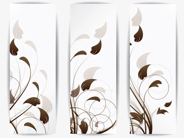 Abstrakte florale Hintergrund für Design mit Wirbeln — Stockvektor