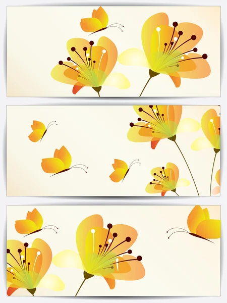 Fundo floral abstrato para design com redemoinhos — Vetor de Stock