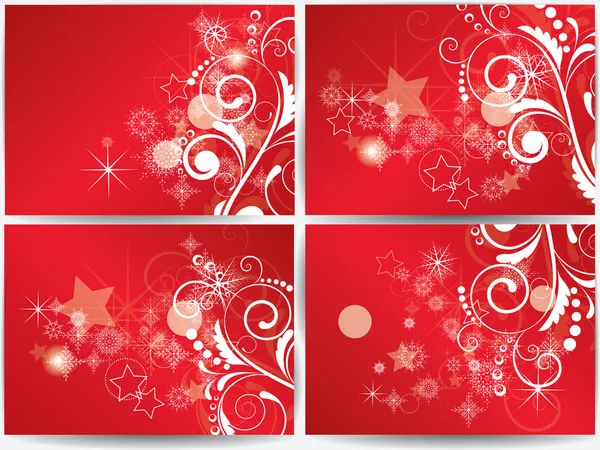新的一年的抽象圣诞冬季背景 — 图库矢量图片