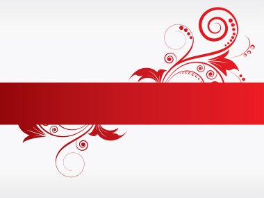 metin için yer ve swirls ile çerçeve çiçek
