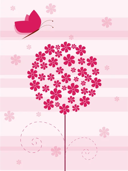 Floral background with flowers — Stock Vector