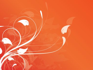 çiçek Mevsimlik arka plan swirls ile