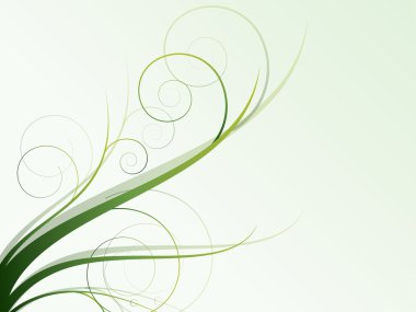 çiçek Mevsimlik arka plan swirls ile