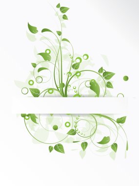 çiçek Mevsimlik arka plan swirls ile