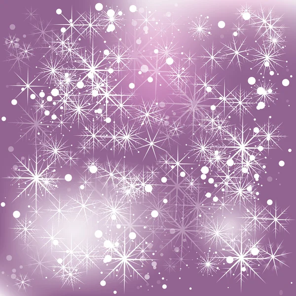 Elegante fundo abstrato de Natal com flocos de neve — Vetor de Stock