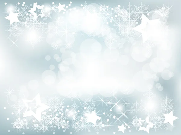 Elegante fundo abstrato de Natal com flocos de neve —  Vetores de Stock