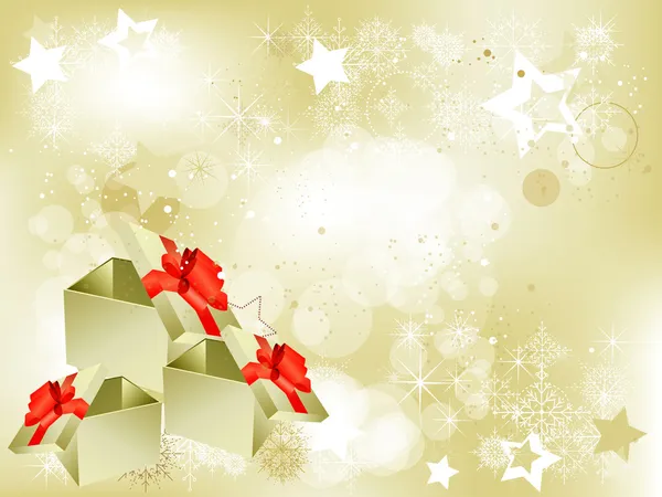 Elegante fundo abstrato de Natal com flocos de neve — Vetor de Stock