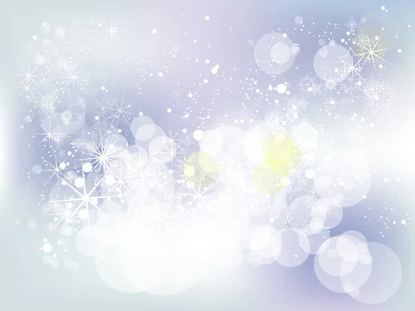 Elegante fundo abstrato de Natal com flocos de neve — Vetor de Stock