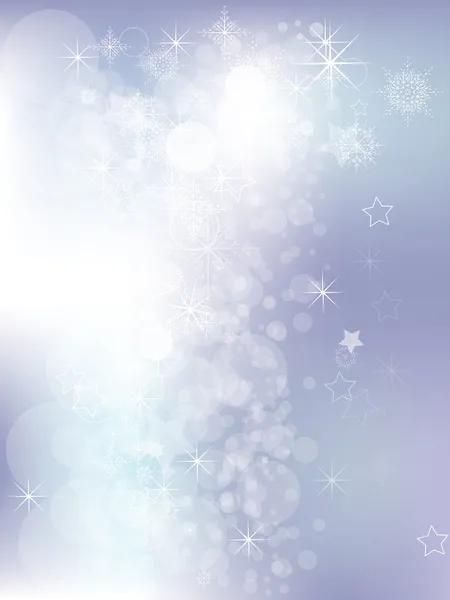 Elegante fundo abstrato de Natal com flocos de neve — Vetor de Stock