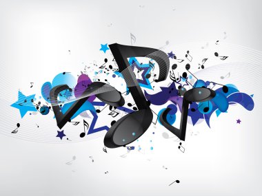 notları ile soyut müzik bckground
