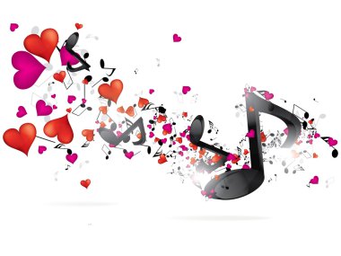 notları ile soyut müzik bckground