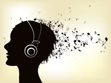 notlarla soyut arkaplan