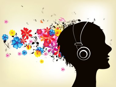 notlarla soyut arkaplan