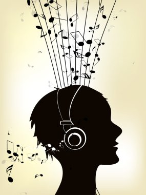 notlarla soyut arkaplan