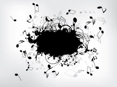 müzik arka plan notları ile