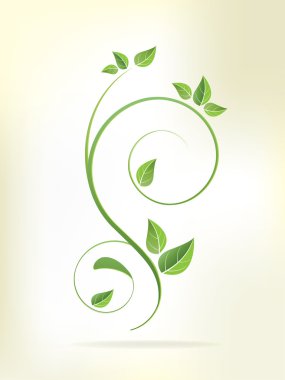çiçekler ve swirls çiçek arka plan